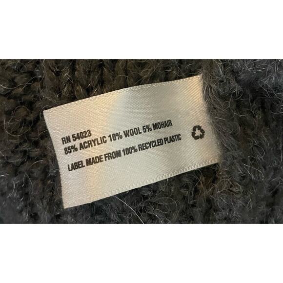 Gap Kids Cardigan Sweater Girls Small 6-7 Gray Wool Button Front Cable Knit - Picture 4 of 6